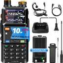BAOFENG GPS Radio UV-5RM PRO: 10W Ham Radios Long Range, Multi-Band GMRS Handheld Radio 5RM PRO GPS Position Share and Request, Rechargeable Ham Radio with Type-C Charging 2500mAh Battery