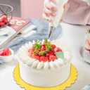 30 Pcs 10 inch Gold Cake Boards Round, Food-Graded Cardboard, Waterproof and Oil-Proof, Sturdy Corrugated, Ideal for Baking, Cake DIY, Dessert and Craftin