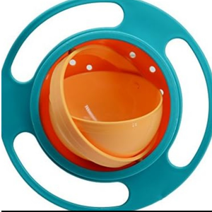 ZTL Gyro Bowl 360 Dgree Rotation Spill Resistant Gyroscopic Bowl with Lid 2 Pack