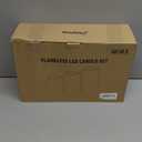 6" 8" 10" x 5" Waterproof Outdoor Flameless Candles Battery Operated LED Flickering Pillar Candles with Remote and Timer for Indoor Outdoor Lanterns, Long Lasting, Ivory White Large, Set of 3