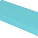 Sundale Outdoor Olefin Bench Cushion Water-Resistant Patio Couch Cushion, Loveseat Sofa Pad with Straps Teal, 48 x 18 x 4 Inches