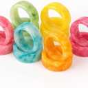 Napkin Rings Holder or Party Decoration, Dinning Table, Everyday, Family Gatherings - A Great Tabletop Dcor (Multi, Pack of 12)