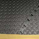 ProsourceFit Exercise Puzzle Mat -inch, EVA Interlocking Foam Floor Tiles for Home Gym, Workout Equipment, Kids Play Areas, Black, 144 SQ FT - 36 Tiles