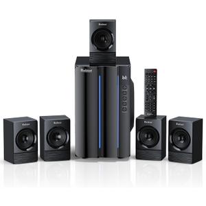 Bobtot Home Theater Systems Surround Sound Speakers - 800 Watts 6.5 inch Subwoofer 5.1/2.1 Channel Wired Home Audio Stereo System with ARC Optical Bluetooth Input for TV