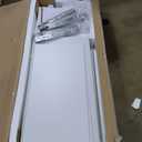 71" Tall Modern White Bookshelf with Storage 3 Drawers Freestanding Display Bookcase, Tall Book Shelf with Organizers and Storage, Display case for Home Office, Living Room,Study,White