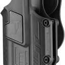 Mega-Fit Light Bearing OWB Holster Compatible with Streamlight TLR-2/TLR-1 HL, Right Hand