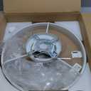 20'' Flush Mount Ceiling Fan with Light, Low Profile Smart Ceiling Fan, 6-Speed & Dimmable LED, Alexa/Google Home Voice Control,Reversible Airflow, App Timer, Memory Function for BedroomWhite