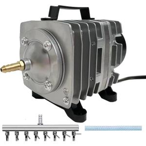 Commercial Air Pump 1250 GPH 8 Outlet 46W 70L/min for Aquarium and Hydroponic Systems