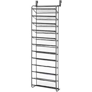 Whitmor 36 Pair Over The Door Shoe Rack, White