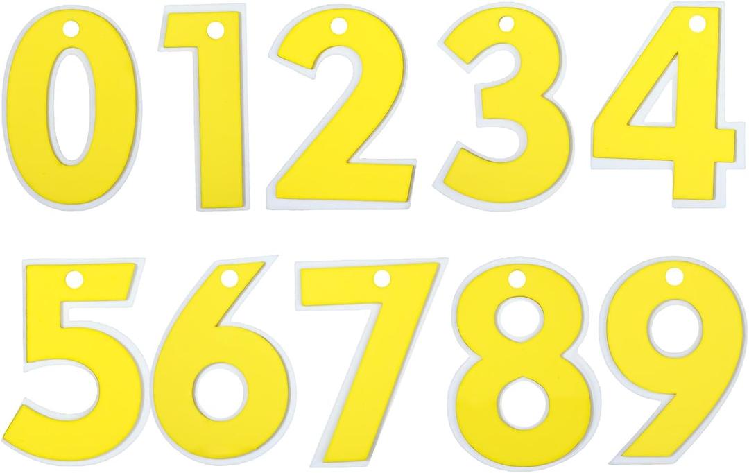 RAYNAG 10 Pieces Imitation Flipping Sugar Numbers 0-9 Engineering Car Cake Decoration Ornament Excavator Crane Tower Car Birthday Cake Topper