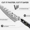 Damascus Chef Knife: 8-inch Razor-Sharp Japanese Chef Knife with VG10 Steel Core, Full Tang G10 Handle, NSF Food-Safe Professional Kitchen Knife with Sheath, Knife for Men Women, Fathers day