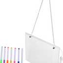 DOITOOL LED Writing Board with Hangable Design Bright Dry Erase Message Board for Family and Office Use for Creative Displays and Notifications