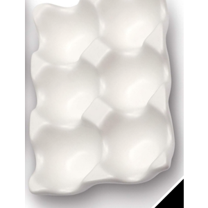6 Cups Egg Tray Serveware, Eggs Dispenser, Egg Holder Set Kitchen Restaurant Fridge Storage Decorative Accessory (White,1 pack)