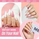 MEFA 19 Pcs Gel Nail Polish Kit with U V Light, 12 Colors All Seasons Nude Pink Milky White Soak Off Gel Polish Nail Set with Base Top Coat Essential Manicure Tools Beginners Salon Nails DIY Art