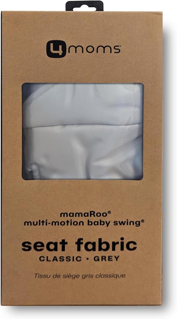 4moms Extra Seat Fabric, MamaRoo Baby Swing, Model 1046, Grey Classic (One Size, Gray)