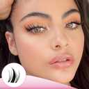 2 x Fairy Lash Clusters  140pcs Manga Eyelash Cluster, Natural 10-18mm Mixed Length Anime Individual Lashes, Invisible Clear Band DIY Cluster Lash Extension for Beginners