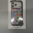 Clear TPU Phone Case Cover for iPhone 17 Pro with Design, Drop Protection, Cute Case for Girl Women, Colorful Polka Dots