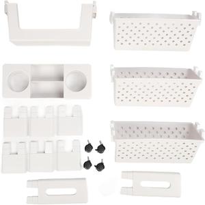 Movable Bookshelf, Removable Bookshelf 5 Tiers Space Saving White Wide Application Rotatable For Classroom