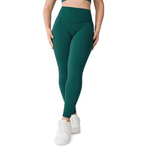 UNISSU Hugcurve No Front Seam High Waisted Workout Leggings for Women Buttery Soft Yoga Pants Gym Athletic Tights - 25'' Evergreens X-Small