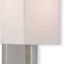 Livex Lighting 51101-91 Transitional One Light Wall Sconce from Hollborn Collection in Pwt, Nckl, B/S, Slvr. Finish, Brushed Nickel