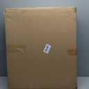 ZJSF Freestanding Dog Fence Indoor, Foldable Dog Gate for Doorways, Stairs or Hallways, Sturdy Wood Extra Wide Pet Gate with Support Feet for The House, White, 24 "Height-4 Panels