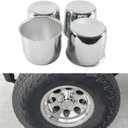 4.25 inch Trailer Wheel Center Caps for Truck Trailer RV Wheels Rims Hub Caps Covers Chrome Hub Covers 4PCS