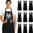 Water‑Resistant Kitchen Apron with Pockets, Unisex Polyester Apron