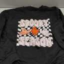 MODNTOGA Kids Boy Girl Crewneck Sweatshirt Ghost Graphic Spooky Season Letter Print Halloween Shirt Long Sleeve Pullover Tops (11-12 Years, Black)