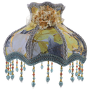 Shisuyan Lamp Shade Vintage Cloth Lamp Shade Bedside Fringe Lampshade for Floor Lamp Table Lamp