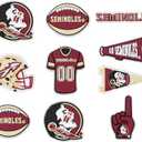 FOCO NCAA unisex-adult NCAA Team Logo Officially Licensed 10-Pack Charms for Clogs Shoes Bracelet (One Size)