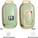 for 2022 Honda Key Fob Cover with Keychain, For Honda Accord Civic Smart Remote Key Fob Case