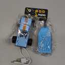 Mini Rc Truck, 1:64 Scale Monster Truck Remote Control Car with Lights, 2.4Ghz Remote Control, Speed/Steering Adjustable (Blue-A)