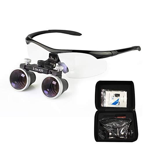 Dental Binocular Loupes 3.5 x 429mm Magnifier (Black)