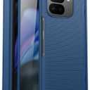 for Google Pixel 9 Pro Fold Case with Screen Protector & Hinge Protection, [Support Wireless Charging] Slim Fit Anti-Skid Texture Ultra Thin Protective Phone Case for Pixel 9 Pro Fold, Blue