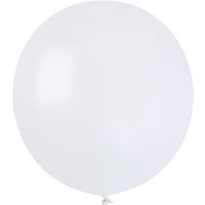 Pack of 25 Pearly in Natural Latex Premium Quality G150 Balloons (Diameter 48 cm/19 Inches), White Pearl