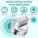WB03X24818 Compatible for GE Stove Knobs Replacement/GE Gas Stove Knobs Replacement 5packs,PS11729081 AP5989029