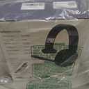 Trucker Bluetooth Headset, Wireless Headsets with Noise Cancelling Microphone, Long Battery Life Bluetooth Headphones with Detachable Earpad/Single+Dual Mode for Office/Driving/Home (Black)