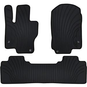 Car Floor Mats for Mercedes-Benz GLE 350 450 580 43/53/63 AMG 5-seat 2020-2025 Custom Fit (NOT for Couple) Rubber Full Black Auto Floor Liners Set All Weather Protection Heavy Duty Odorless