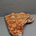 OPPODREAM Vintage Orange Round Rug 4ft, 4 ft Retro Washable Circle Rug Non Slip, Low-Pile Faux Wool Circular Carpet, Distressed Floor Mat for Living Room, Bedroom, Office, Dorm, Dinning Room