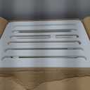 Anywish Plastic Dog Playpen for Indoor Outdoor, 15-Panel Portable Pet Fence, Puppy Playpen with Secure Locking Door Keep Pets Secure, Easy Assemble and Fold