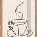 Coffee Wire Linen Wall Art