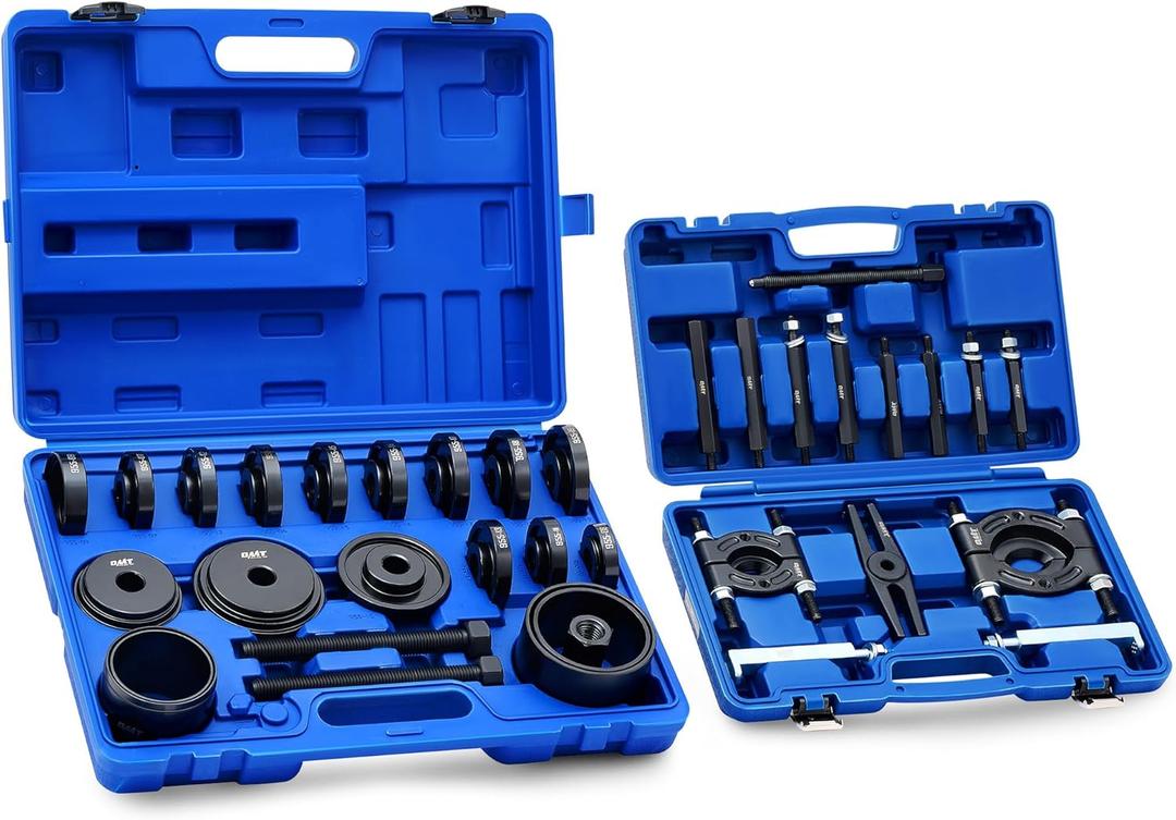 Orion Motor Tech 38pc 2-in-1 Bearing Press Kit, Front Wheel Bearing Removal Kit with Sliding Screws Sleeves, 5 T Wheel Bearing Separator Puller Set with 2" & 3" Jaws, Bearing Puller Tool Set with Case Orion Motor Tech 38pc 2-in-1 Bearing Press Kit, Front Wheel Bearing Removal Kit with Sliding Screws Sleeves, 5 T Wheel Bearing Separator Puller Set with 2" & 3" Jaws, Bearing Puller Tool Set with Case