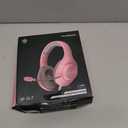 Gaming Headset for PS5 PS4 PC, Wired Headsets with 7.1 Surround Sound, H-7 Gaming Over Ear Headphones with Noise Cancelling Flexible Mic Memory Earmuffs, for PC/PS5/PS4/XboxSeries X/S/Switch (Pink)