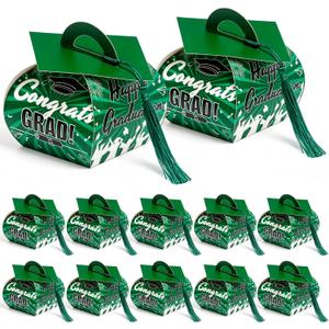 COTOPHER 36 Pcs Graduation Cap Gift Boxes with Tassel, Class of 2026 Graduation Candy Boxes Centerpieces for Tables Party Decorations, Mini Treat Chocolate Box Graduate Favors Supplies