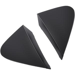1 Pair Door Mirror Triangle Corner Cover Trim Front Left Right Rearview Triangle Trim Panel for Toyota Corolla 2007-2013 | Black, Plastic | Replaces 6011812010, 6011712010