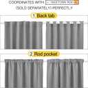 NICETOWN Bedroom Curtains Blackout Curtain Panels - (Silver Grey Color) 52x95 inch, 2 PCs, Insulating Energy Saving Solid Rod Pocket Blackout Drapes