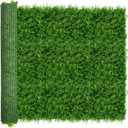 ODTORY Artificial Plants Hedge Wall Panels68x120 Inch (56.7 sqft) UV-Anti Greenery Boxwood Fence Privacy Screen, Faux Ivy Grass Wall with Fake Leaves for Indoor Outdoor Background Covering