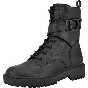 GUESS Women's Orana Combat Boot (7.5, Black)