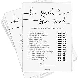 GardenCity Bridal Shower Cards, 50cnt