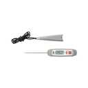 Taylor 9847 Waterproof Digital Instant Read Meat Food Grill BBQ Kitchen Cooking Thermometer, Comes with Sleeve Extender and Lanyard (Gray)